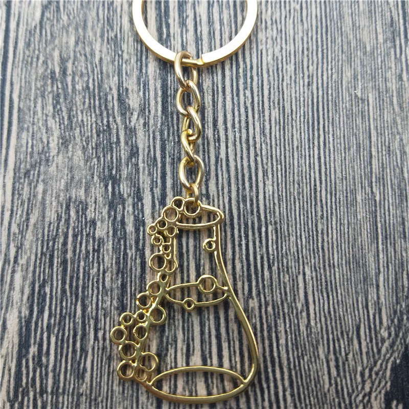 Брелок Erlenmeyer в виде колбы модный брелок для ключей бутылки с зельем лаборатории