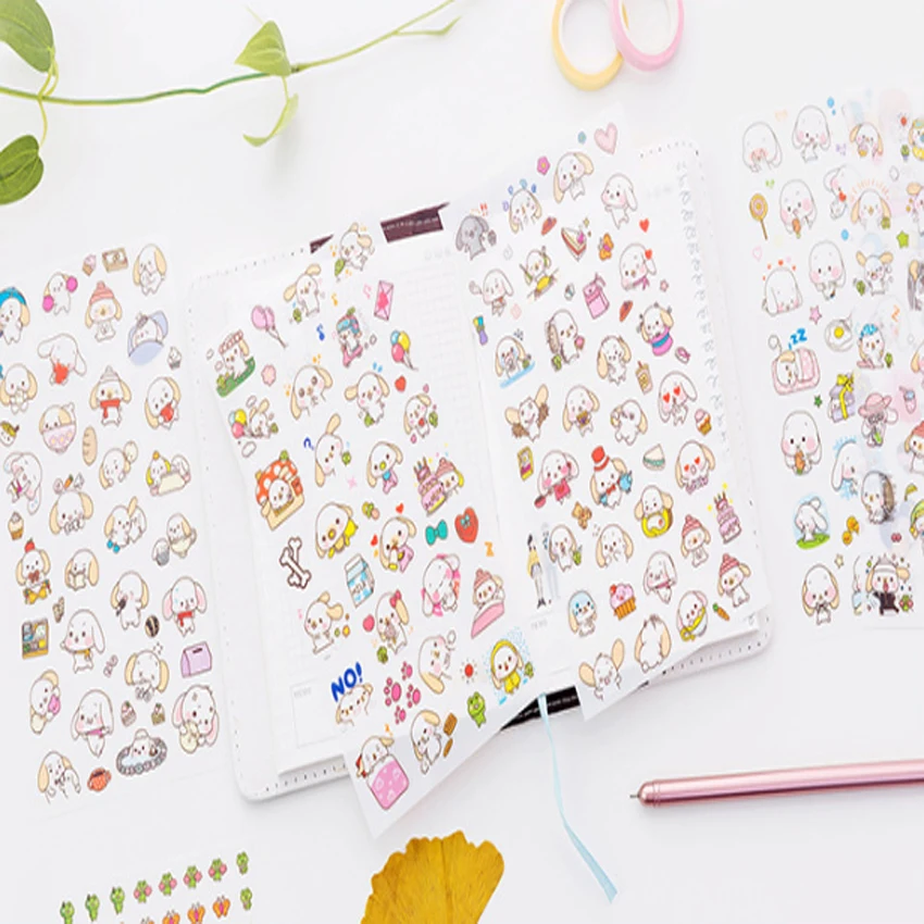 20 упак./лот прекрасный Cinnamoroll Sanrio Стикеры s с милой собачкой наклейка, сделай сам, скрапбукинг Sticke Детская футболка с надписью дневник Стикеры
