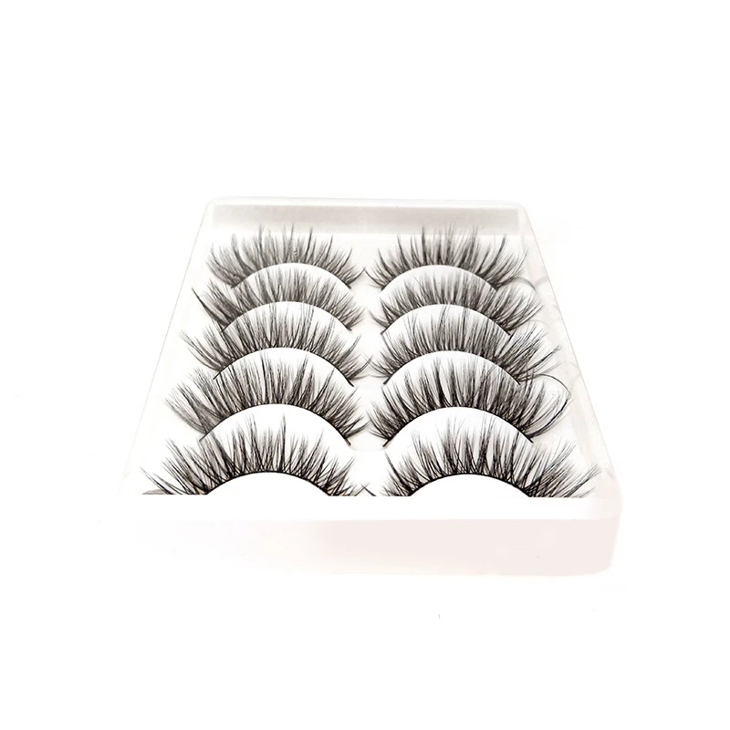5 пар 3D Искусственные норковые волосы мягкие Накладные ресницы пушистые
