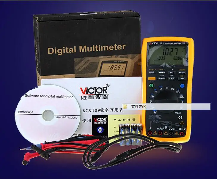 Интеллектуальный цифровой мультиметр VICTOR 189 с функцией записи истинного