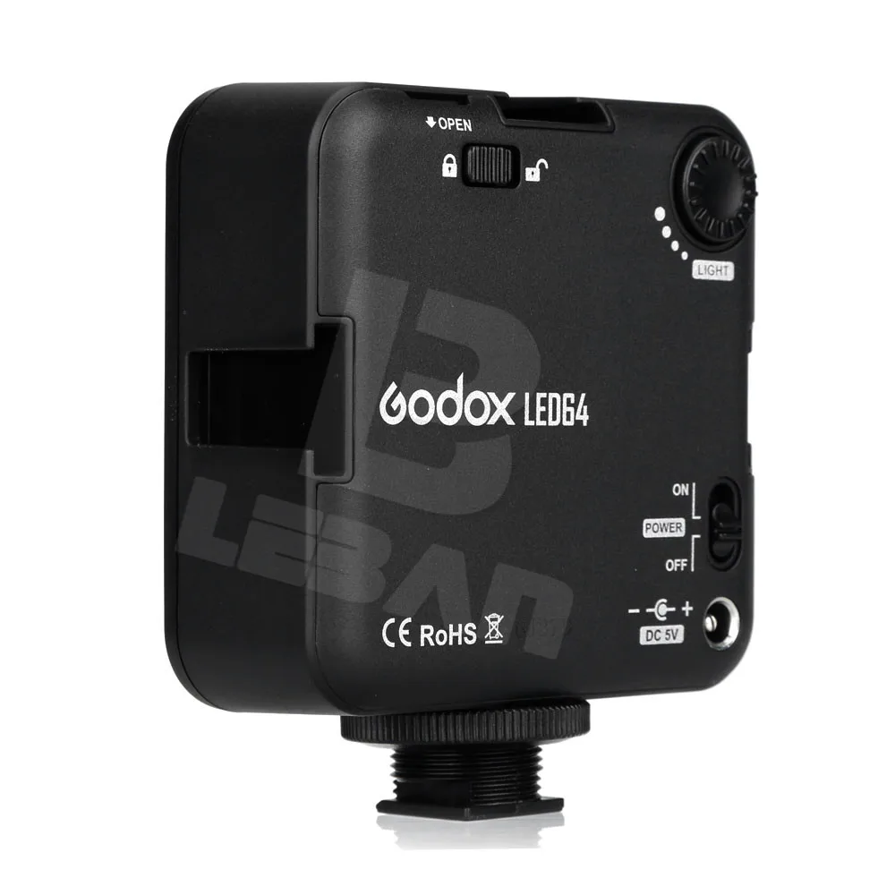 Godox LED64 Светодиодная лампа для видеокамеры DSLR Мини видеорегистратор