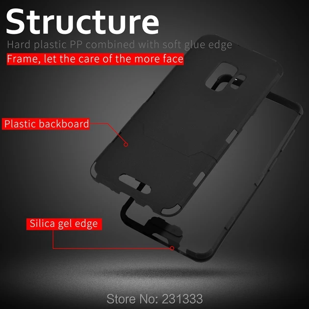 Гибридный жесткий чехол C-ku для Samsung Galaxy S9 PLUS S8 NOTE8 S7 EDGE A3 2017 A5 A7 J2 J3 J5 J7 J1 MINI Prime Skin Back 10
