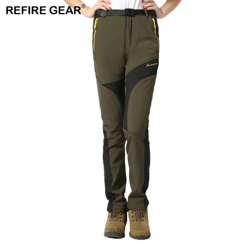 ReFire Gear зимние плотные теплые брюки с мягкой оболочкой Женские флисовые