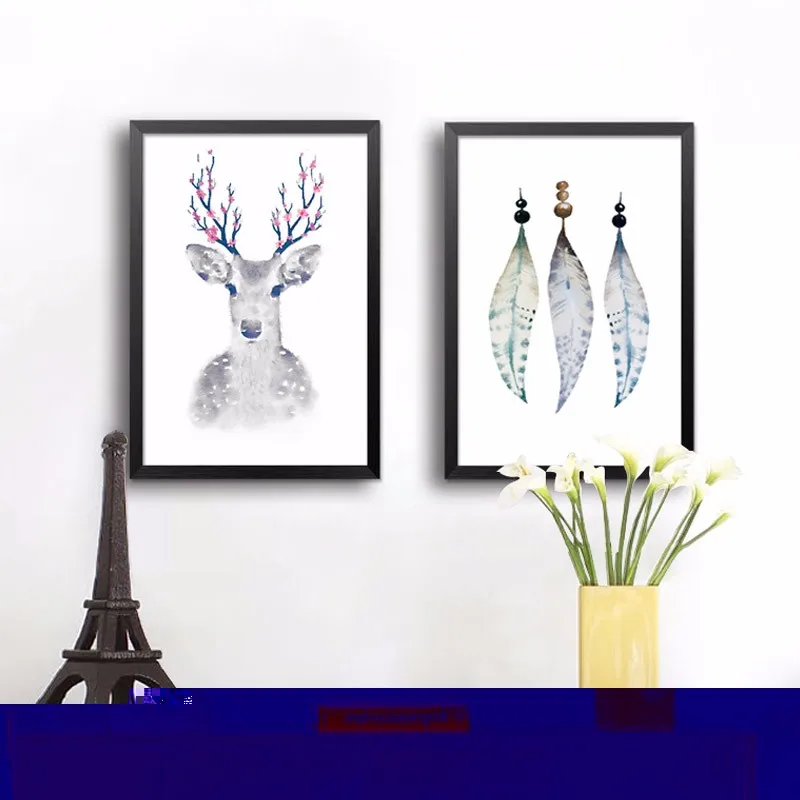 Новая стена холст олень постер печать на холсте Mondern живопись по номерам Decoracao