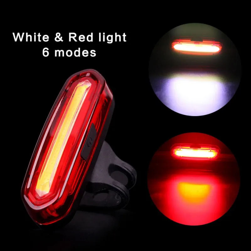 Светодиодный велосипедный фонарь для велоспорта USB Зарядное устройство заднего
