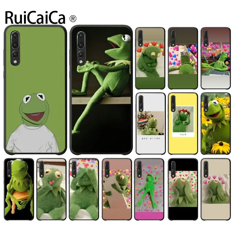 Ruicaica Kermit лягушка красочные милые аксессуары для телефонов Чехол Huawei P9 P10 Plus Mate9