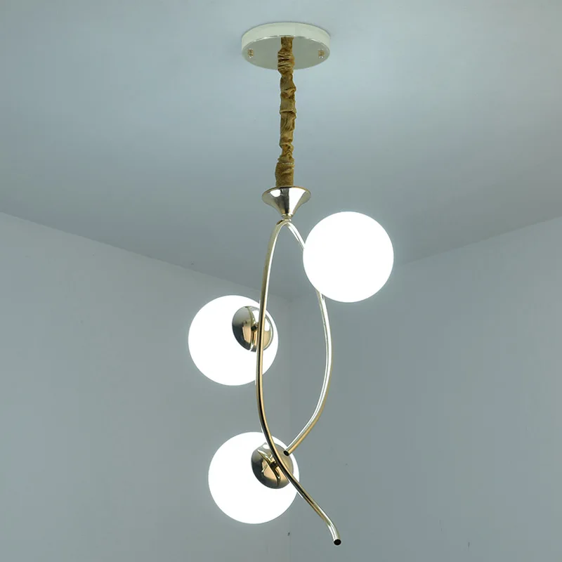 3 lights D29 H80cm Стеклянный люстра, светильник, золотой блеск, лампа для гостиной, кухни, спальни, Современный домашний декор, светильник, светильники, Металлическая лампа E27 - Цвет абажура: 3 lights D29 H80cm
