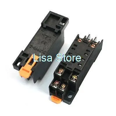 

2pcs 8 Screw Terminal HH52P MY2 Power Relay Socket Base Holder PYF08A