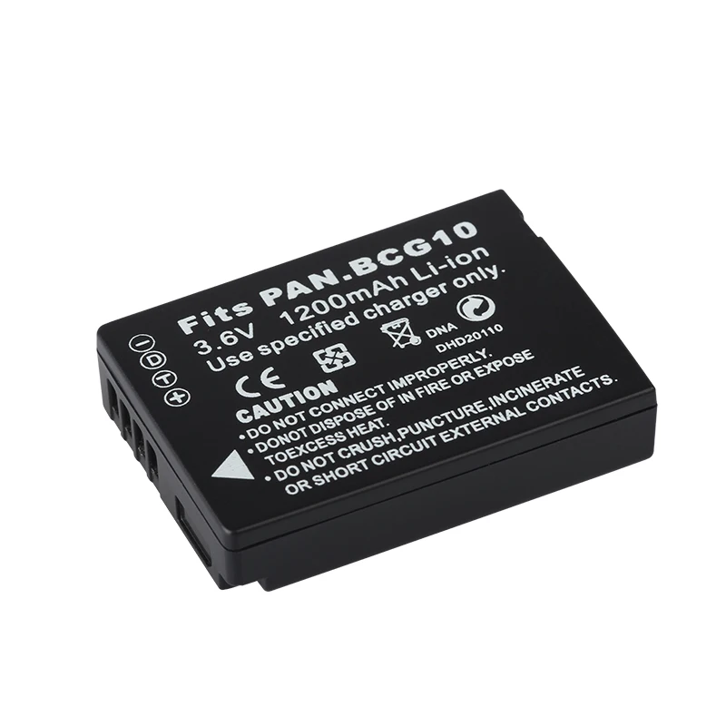 DINTO 1pc 1200mAh DMW-BCG10 DMWBCG10 литий-ионный аккумулятор для камеры Panasonic Lumix DMC-3D1 TZ7 TZ8 TZ10 DMW