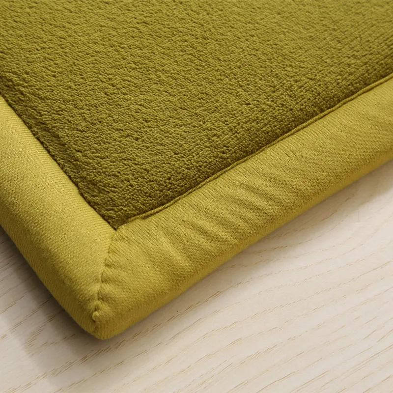 Детские Нескользящие напольные коврики Tatami коралловый бархат утолщенные