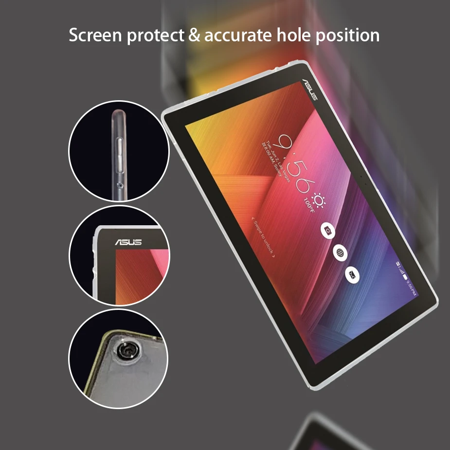 Силиконовый чехол KiKiss для ASUS ZenPad 10 Z301m 1 Zen Pad 3S 0 S 8 C 7 FonePad Fone tab мягкий из ТПУ