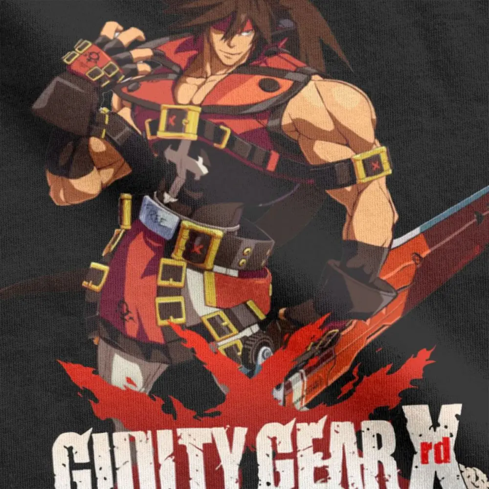 Футболка Фредерик гг вин Экипировка для мужчин Sol Badguy футболки Аниме GuiltyGear