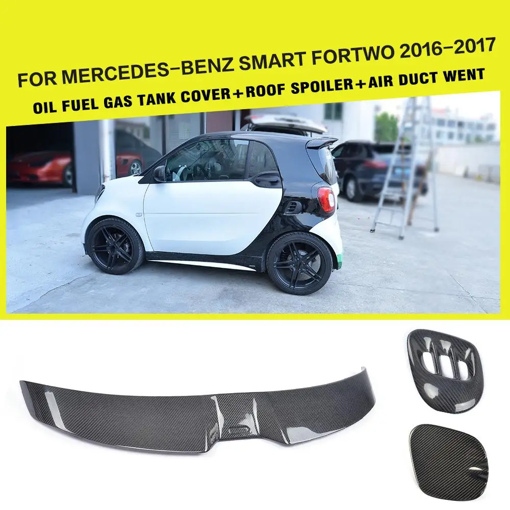 Углеродное волокно гоночный задний спойлер на крышу губа боковая вентиляция