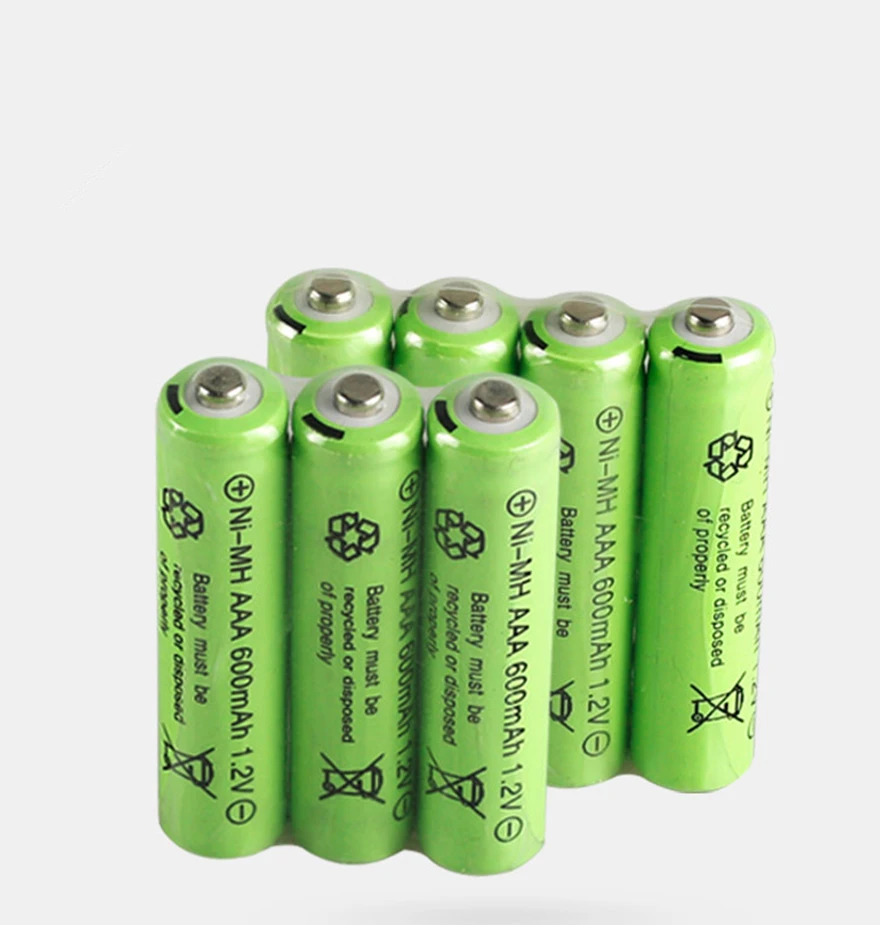 

20psc/lot 1.2v 600mah AAA remote control toy rechargeable NI-MH rechargeable battery AAA 1.2V 600mAh free shipping