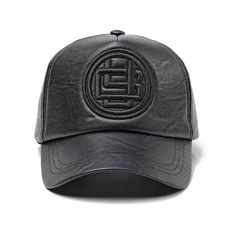 Бейсболка JAMONT Мужская теплая высокое качество из искусственной кожи|Мужские