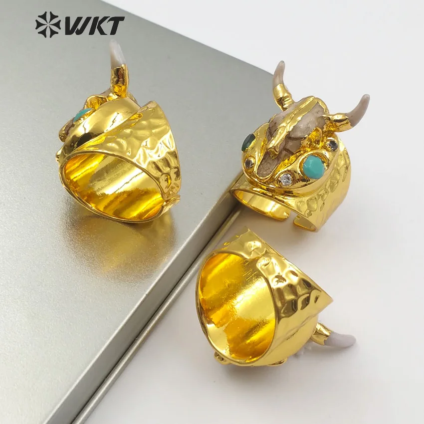 WT R323 WKT Классическая Этническая форма головы коровы инкрустированная