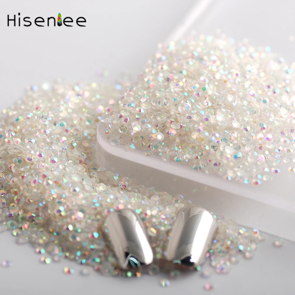 Hinsenlee 2 мм 5000 шт. самодельные камни для ногтевого дизайна Камень прозрачный ab