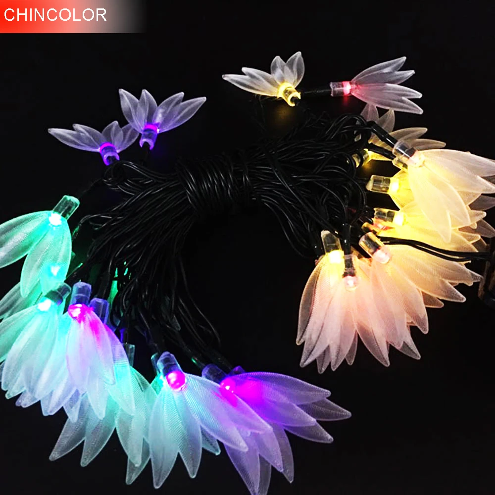 3.5/3M 10/20LEDS Holiday lights Lucky Clover Led Light string Solar/Battery Operated Xmas christmas weddingr fairy decoration DA | Лампы и