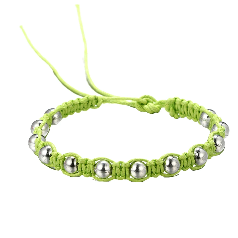 Женский Регулируемый браслет ручной работы с Завязанными бусинами | Украшения и