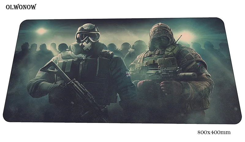 Rainbow six siege геймерский коврик для мыши большой 800x400x3 мм игровой коврик для мыши Бестселлер Аксессуары для ноутбуков ПК эргономичный коврик для мыши - Цвет: Size 800x400x3mm