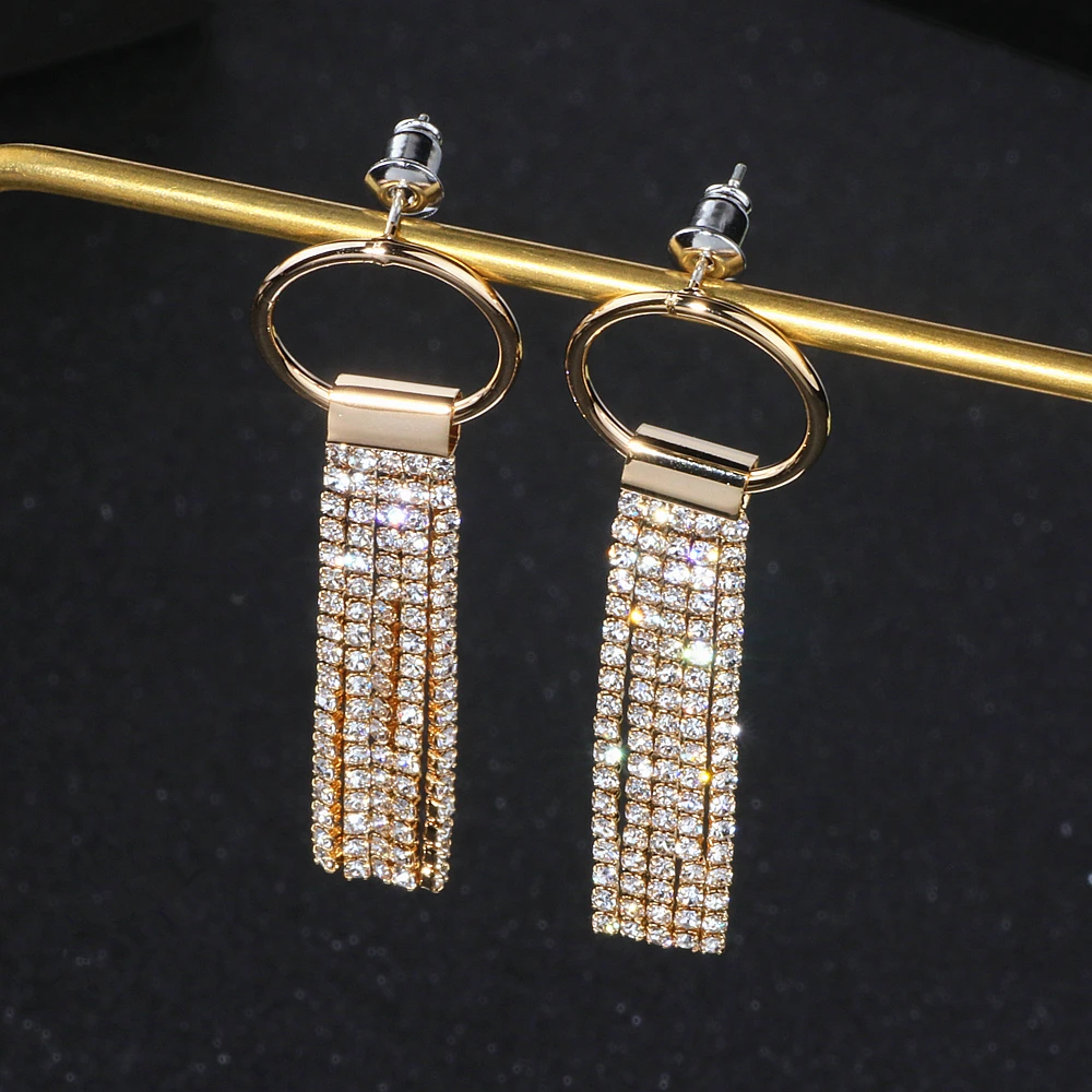 2019 модные серьги-капли для женщин очаровательные длинные висячие