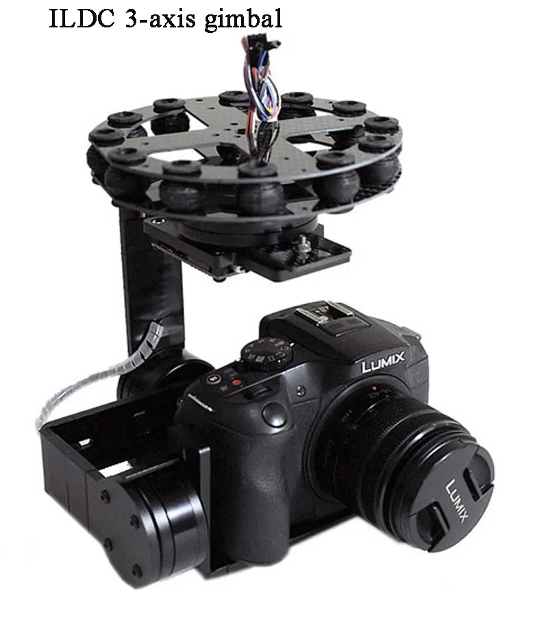 Универсальная 3-осевая 5D 3D 2 Gimbal PTZ DSLR ILDC Camera Pan Tilt Brushless для FPV аэрофотосъемки