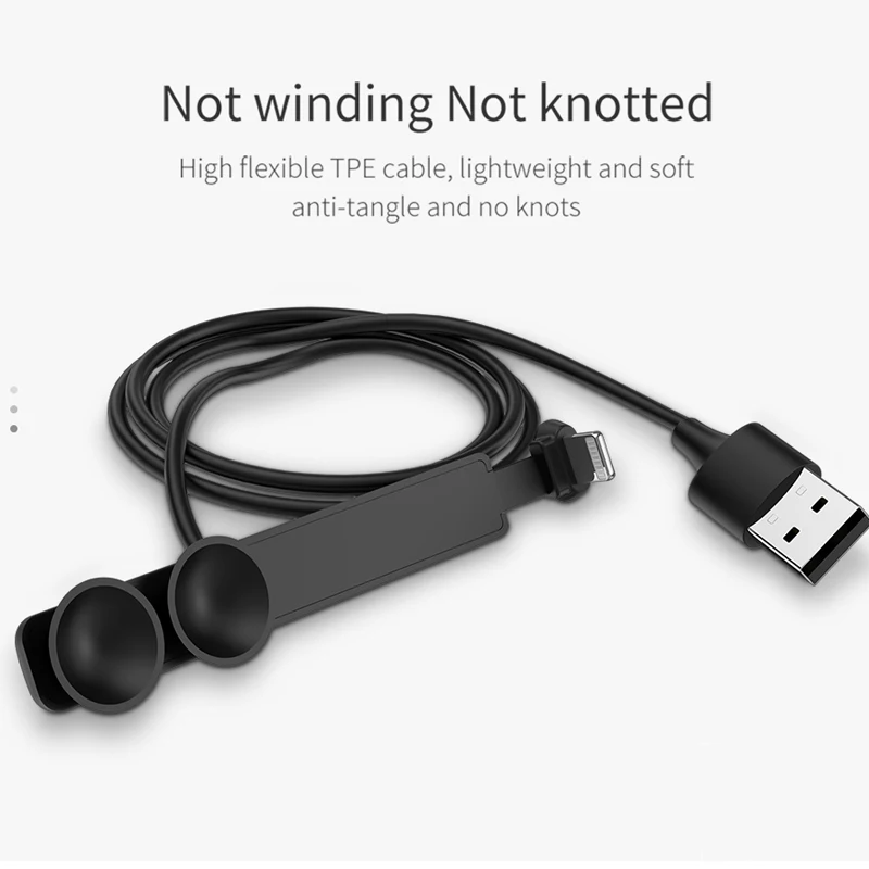 HOCO L образный usb-кабель для зарядки с присоской для игр Lightning-usb кабель для быстрой зарядки для iPhone X XS MAX XR 8 iPad