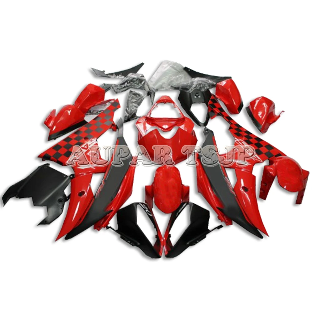

Bright Red Black Panels For Yamaha 2008 09 10 11 12 13 -16 2008 - 2016 YZF-600 R6 Injection Plastic Pieces Motorcycle Covers
