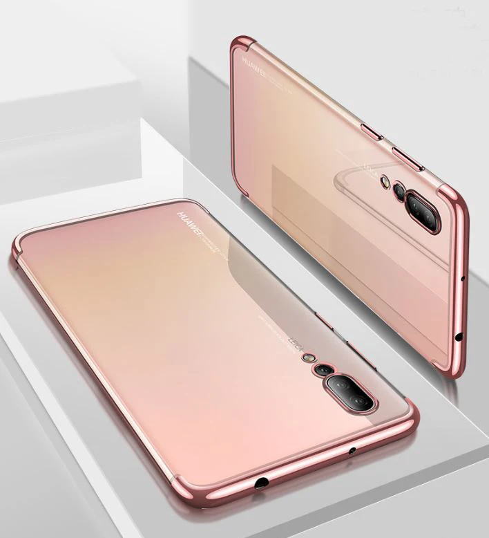 1 шт. чехол для huawei Коврики 30 20 10 9 pro Lite P20 P10 P9 Honor V10 V9 чехол Роскошный прозрачный чехол из термополиуретана и силикона чехол с металлическим эффектом чехол