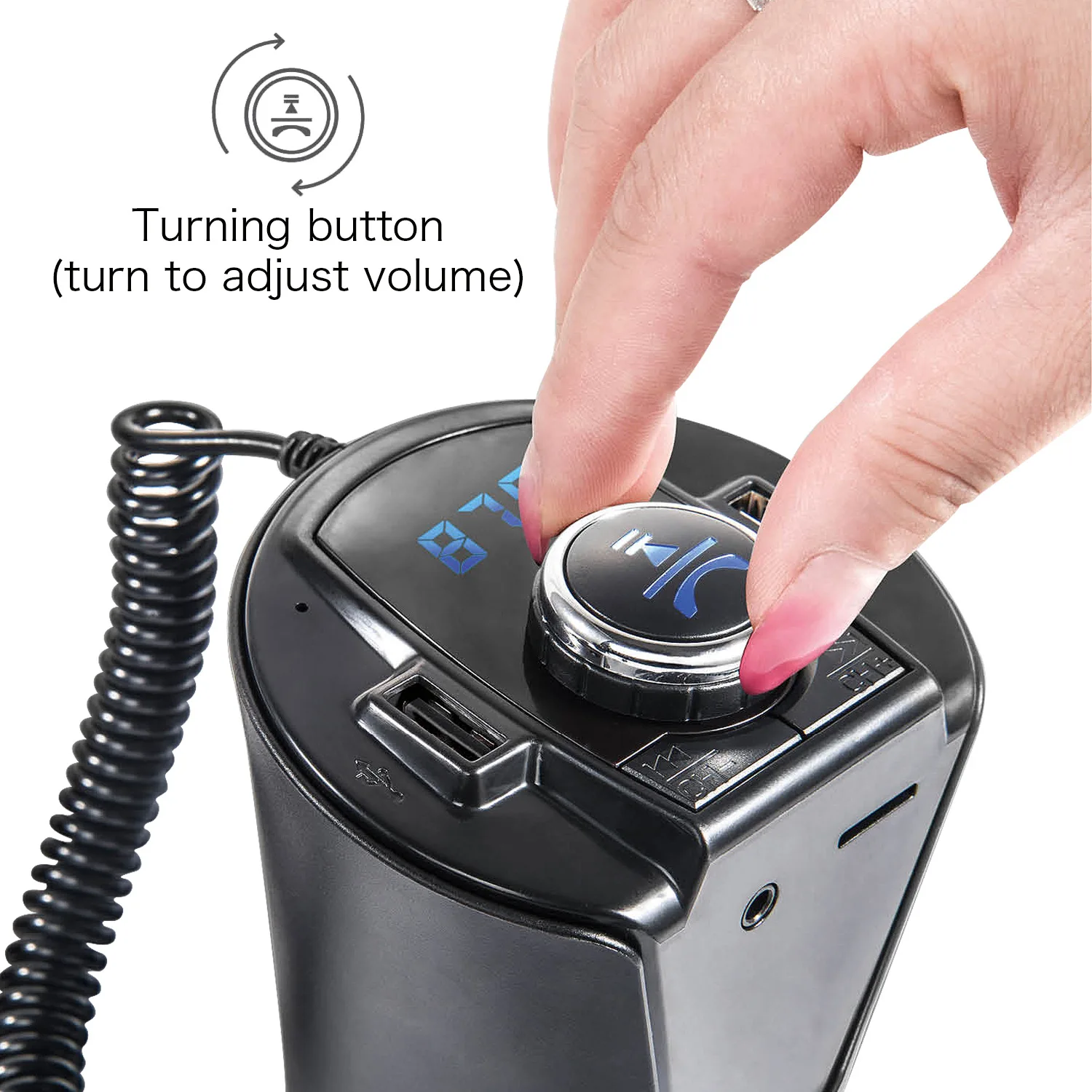 Беспроводной Bluetooth fm передатчик MP3 USB автомобильное радио Aux адаптер приемник для