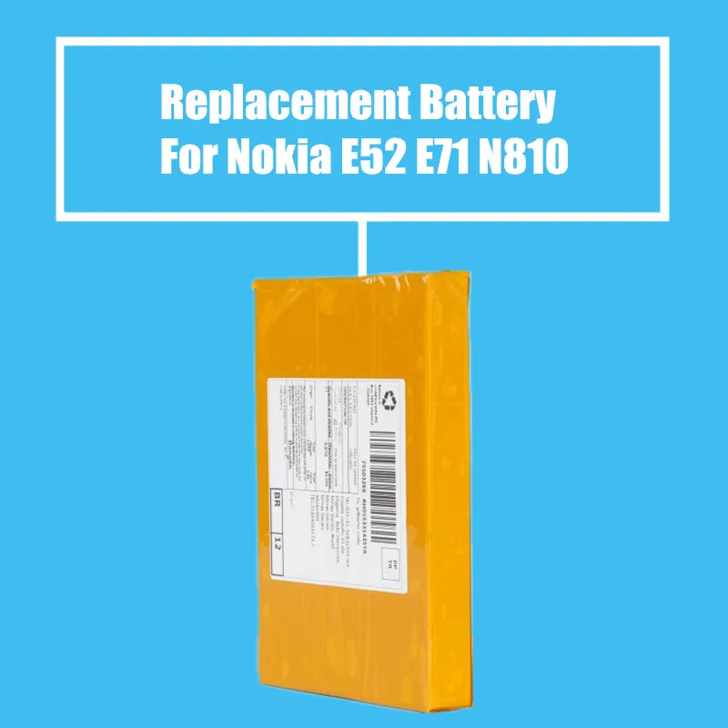 Сменный аккумулятор 1500 мАч для NOKIA E61i/E63/E90/E95/E71/E72/N97/E52/N810/E55 10 шт./упак. | Мобильные