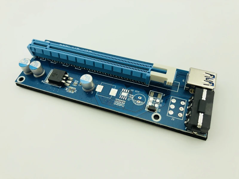 Райзер расширитель PCI E синий 60 см 1x до 16x USB 3 0|Компьютерные кабели и разъемы| |