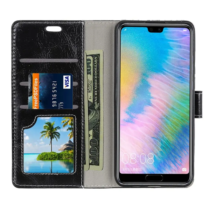 Qosea роскошь для huawei P30 Lite чехол анти-Осень плотная кожа Стенд защитный телефона