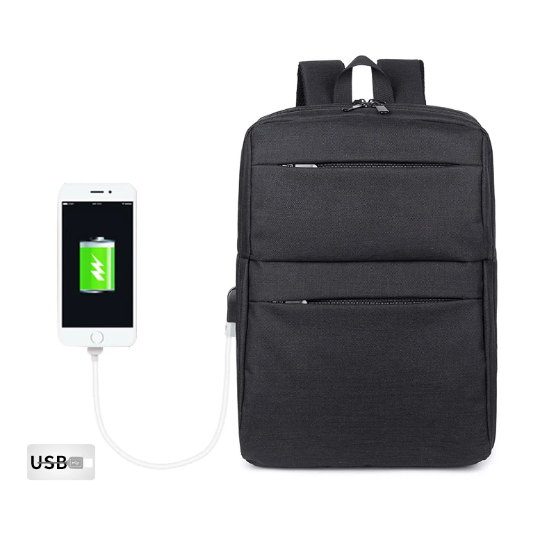 Рюкзак ZENBEFE с внешней USB-зарядкой для ноутбука 15 дюймов деловая сумка компьютера