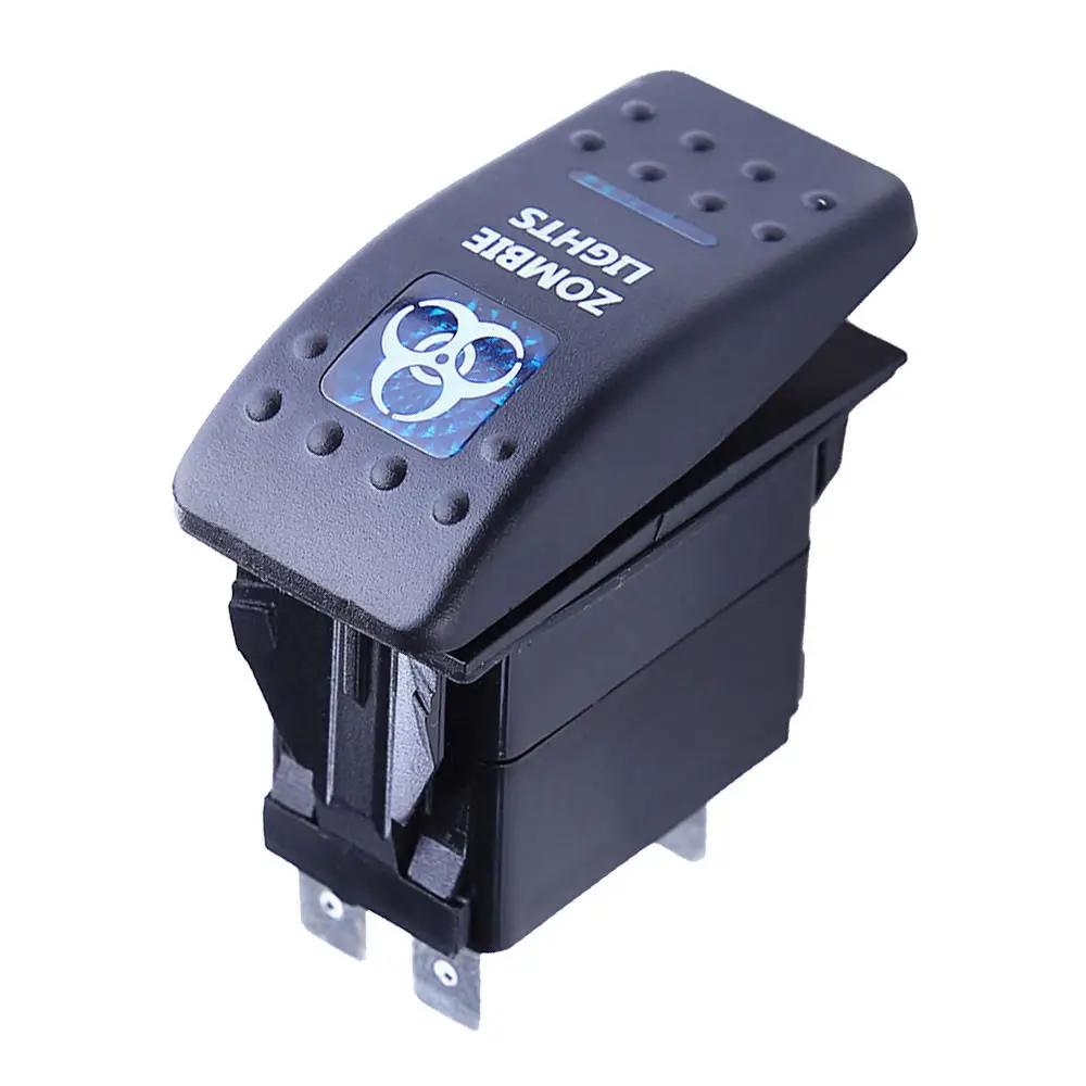 HOT Waterproof 12V 20A Bar ARB 5P Push Rocker Toggle Switch Blue LED Light Car Sales | Автомобили и мотоциклы
