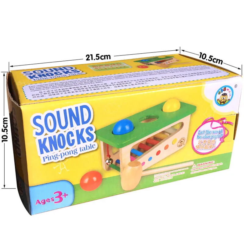Деревянные шарики Beats Sound Hit Balls Монтессори развивающие игрушки для детей
