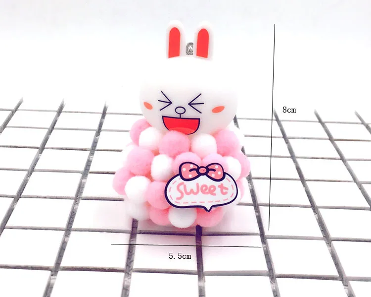 Милый брелок Hello Kitty с мультяшным бантом цепь ключом помпон для женщин креативный