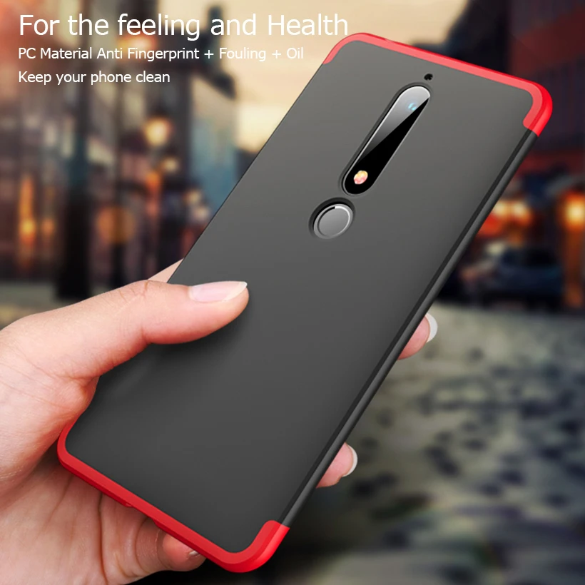 GKK 360 градусный чехол для Nokia X7 X6 7 Plus 6 1 полностью закрывающие корпуса|Бамперы| |
