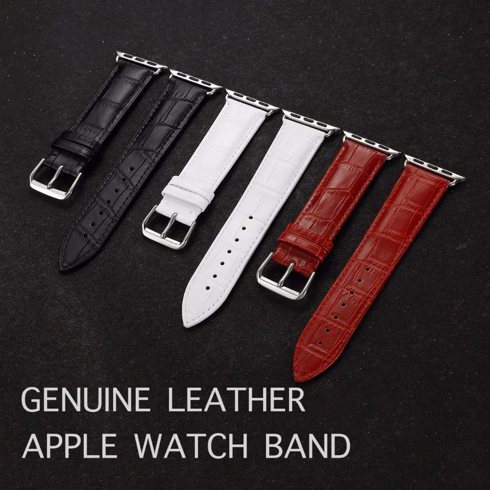38/42 мм Классический стиль ремешок из натуральной кожи для часов Apple Watch Iwatch 38 42