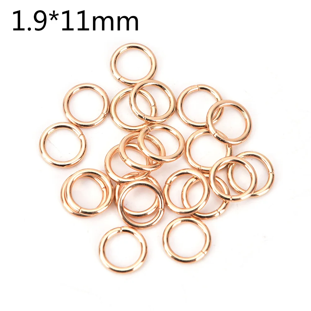 gold-11 20 шт./лот кольца поделки крюк цепь для сумки Quickdraw ключ металлический чехол, аксессуары оптом - Цвет: gold-11