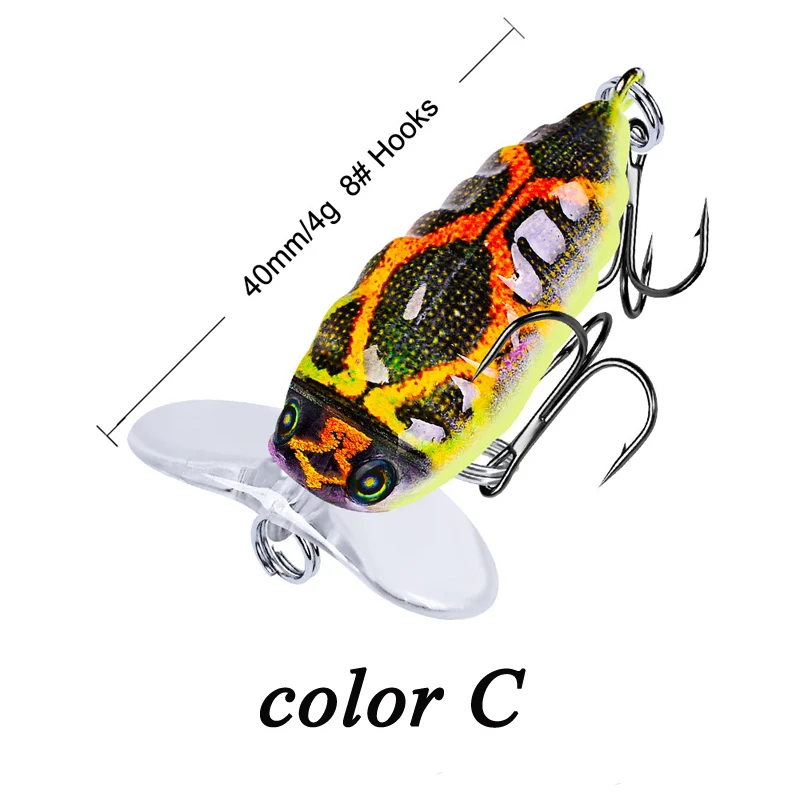 POETRYYI 1pc 4cm 4g Crankbait Fishing Lure Artificial Crank Hard Bait Topwater Minnow Fishing Wobblers Japan Fish Lures 30