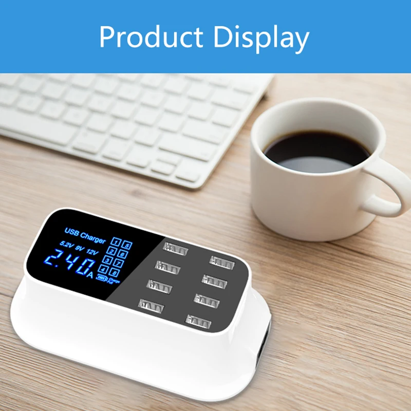 Teamyo Универсальный 8 портовый умный USB адаптер для зарядного устройства со