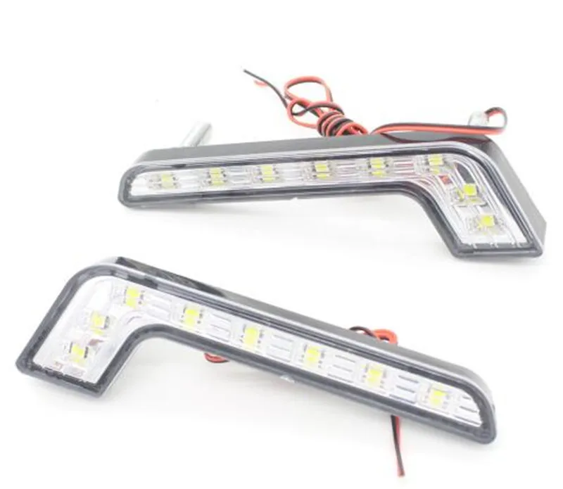 Светодиодная внешняя автомобильная лампа для освещения дороги LED, универсальные дневные ходовые огни DRL, источник света светодиодного света, водонепроницаемые, автомобильный стиль включен.
