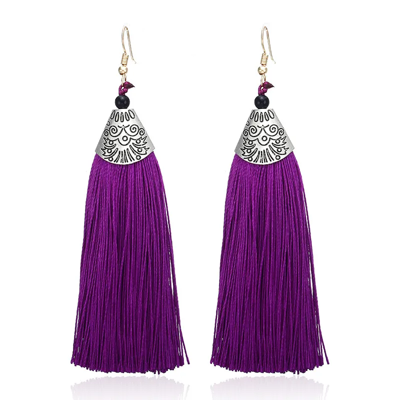 Новинка 2018 года Brincos для женщин Boho падение мотаться бахрома Серьги Винтаж