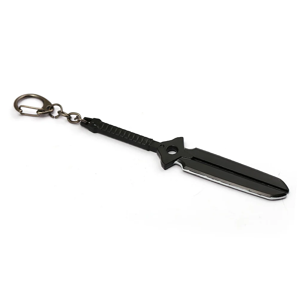 HSIC Anime Darker than BLACK Keychain Black Metal Sword Keyring Holder Personnalisable Chaveiro Cosplay Gifts HC12936 | Украшения и