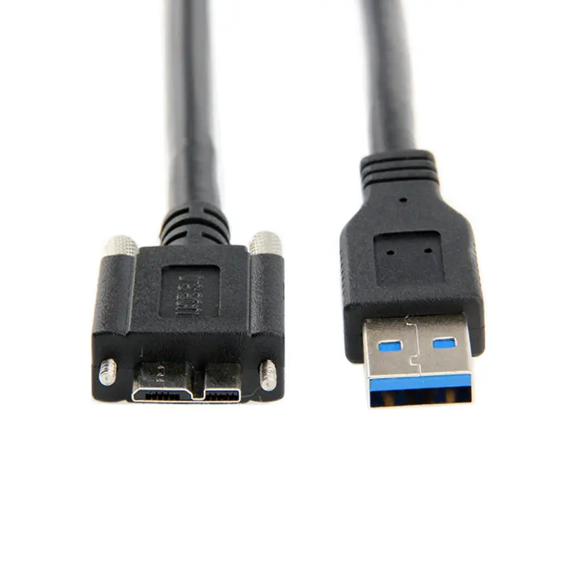 

15ft 5m USB 3.0 A type Cable Male to Micro USB 3.0 B Male with Mount Panel Screws for Hard Disk Mobile Phone