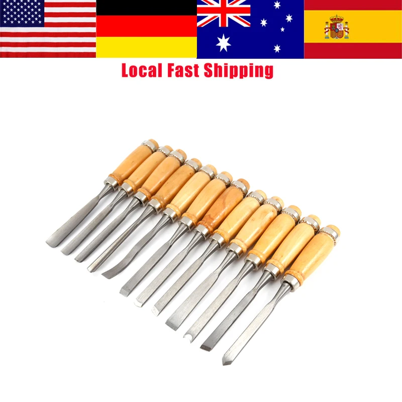 Набор кистей для резьбы по дереву 12 шт./лот профессиональные ручные инструменты