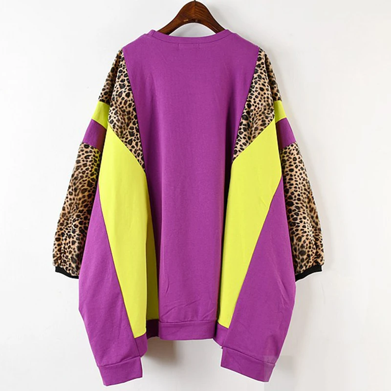 CHICEVER леопардовые пуловеры Топы корректирующие Женский свитшот для женщин О