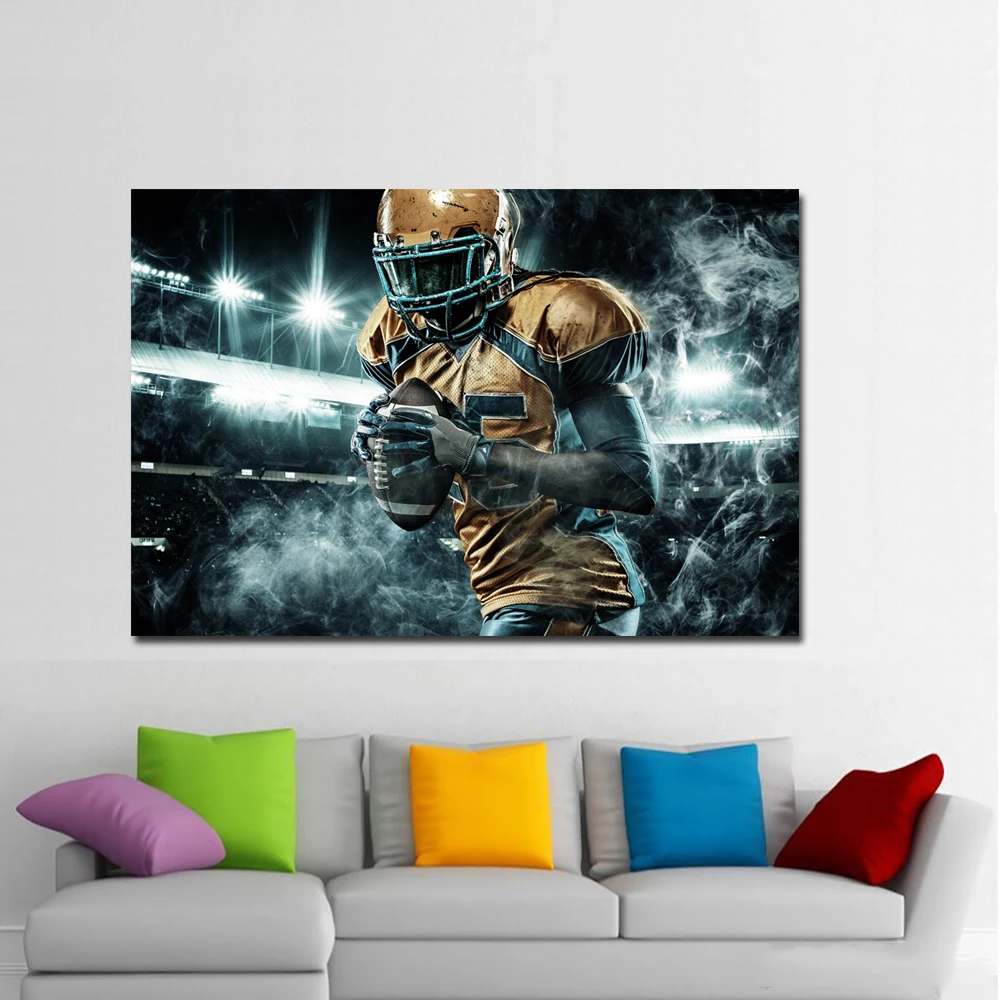 Мужская униформа в виде американского футбола с HD-принтом фотография стены шара