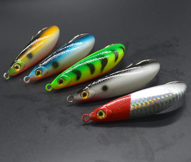

Fishing Lure Bend Single Hook Minnow Hard Bait Spoons Hooks Artificial Lures Lot 5 Pieces Sale